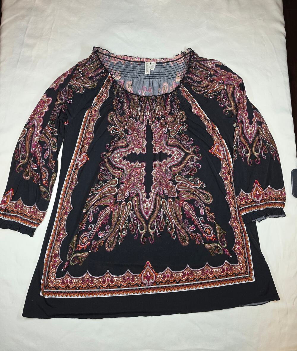 Madison multicoloured paisley print blouse